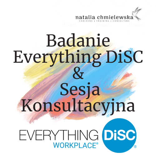 Badanie Everything DiSC - badanie diagnostyczno-rozwojowe określające styl DiSC & Indywidualna sesja feedbackowo-coachingowa 1,5 h